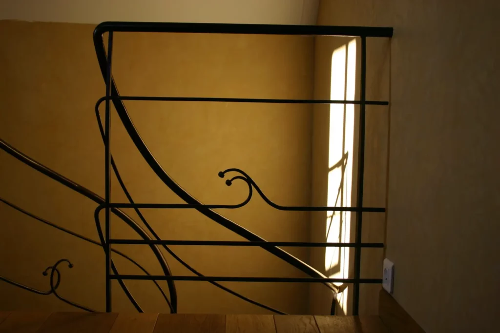 Rampe pont de bateau avec motifs fer forgé sur mesure | Matières à Création
